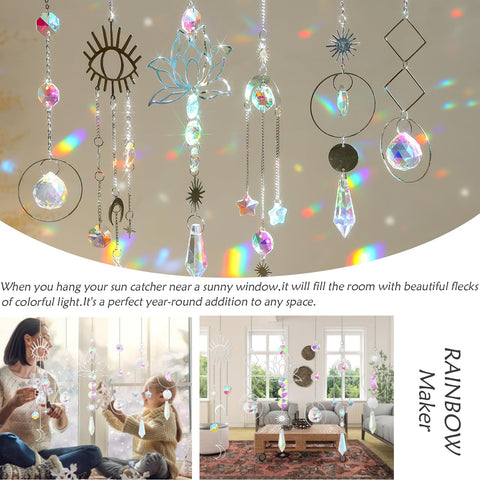 ilclviz suncatcher crystal ornament for Christmas trees.