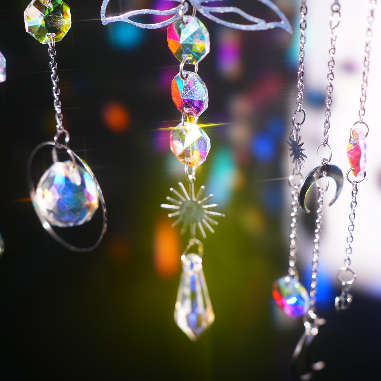 ilclviz crystal suncatcher decor for indoors and outdoors.