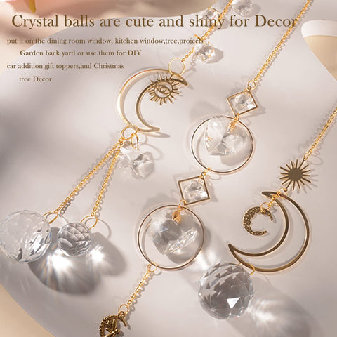 ilclviz window decoration crystal hanging enhances indoor or outdoor ambiance