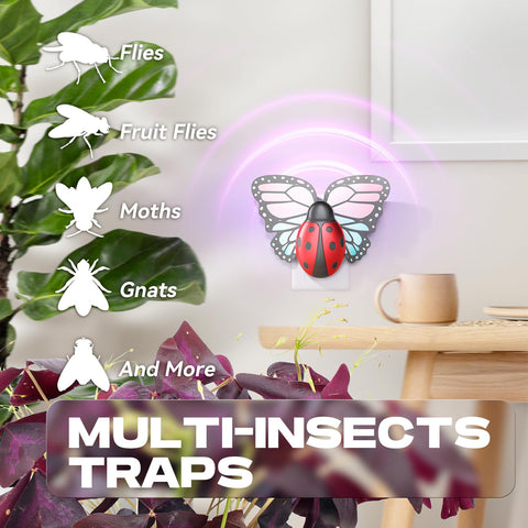 ILCPP plug-in fly trap device shown on wall ideal for bedrooms and living areas