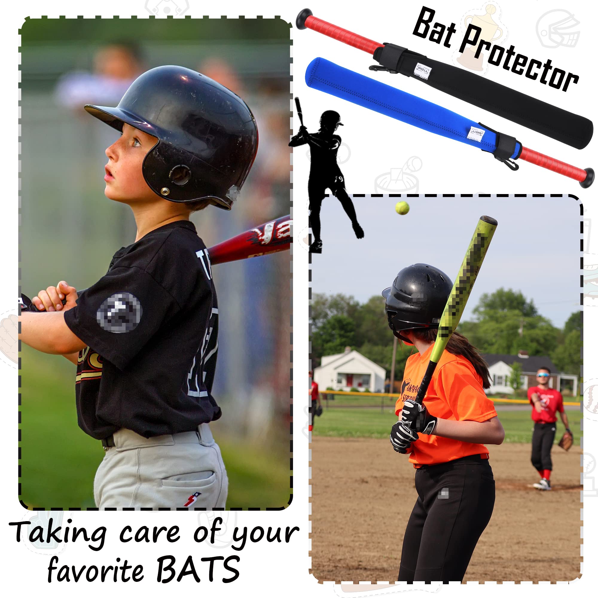ILHSTY blue bat sleeve offers lightweight protection with easy hook attachment
