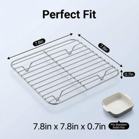 ILIEMOC square wire rack fits select 5–6 qt air fryers for versatile cooking