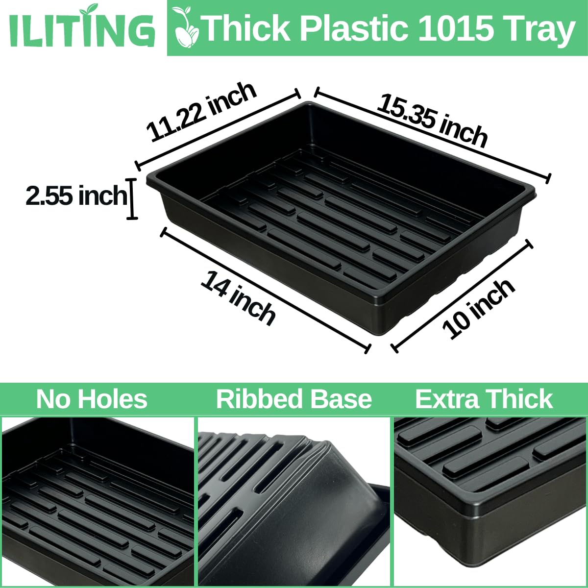 ILITING reinforced tray edge close-up highlighting durable construction for repeated use.