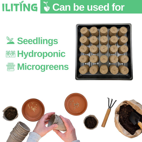 ILITING 1010 square tray suitable for small pots and shallow-rooted plants