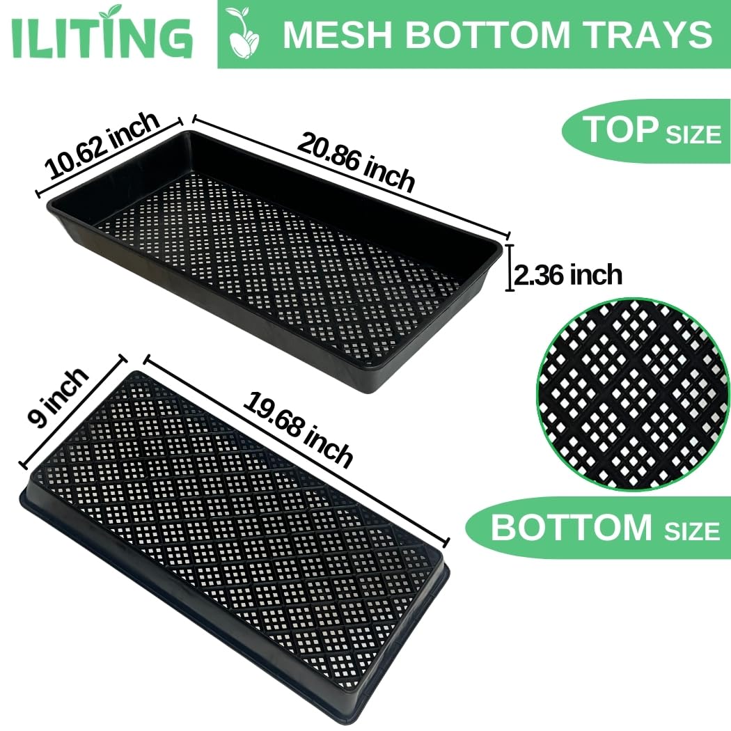 ILITING 1020 mesh tray side view shows reinforced edges for durability