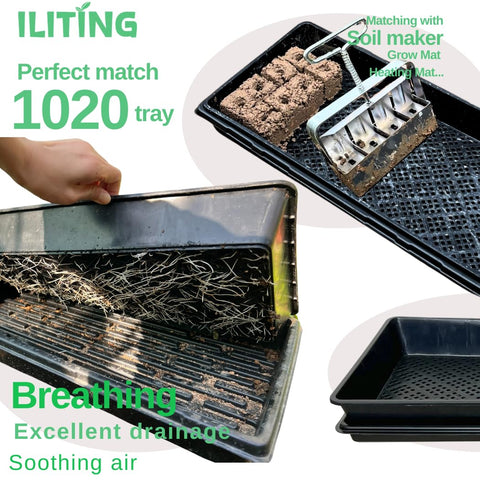 ILITING 1020 tray pack 10 trays for scalable microgreen setups.