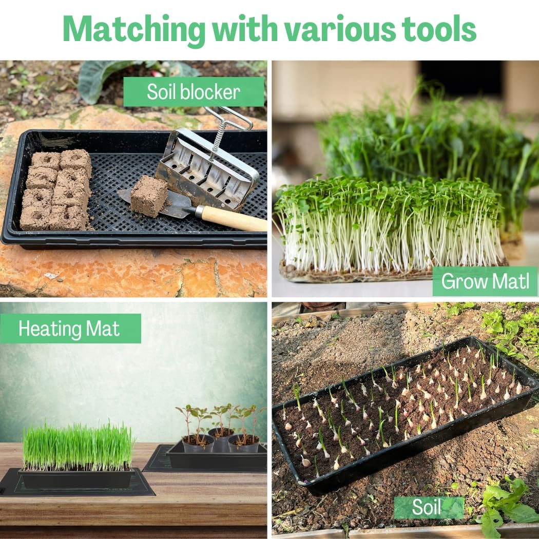 ILITING durable seed trays BPA-free and built to last through frequent use