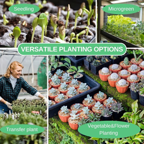 ILITING durable seed tray withstands heavy soil without bending.