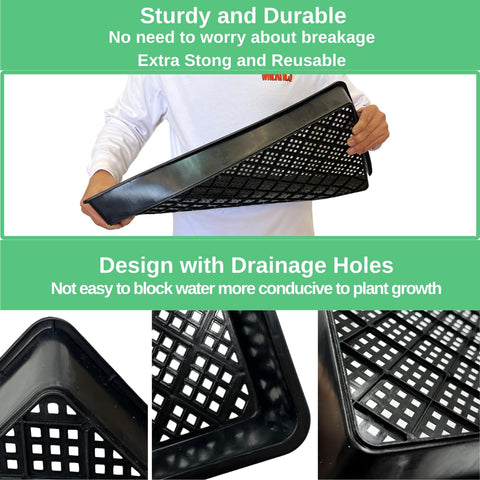 ILITING hydroponics 1020 trays enable clean, modular setups for soil blocking and cube plugs
