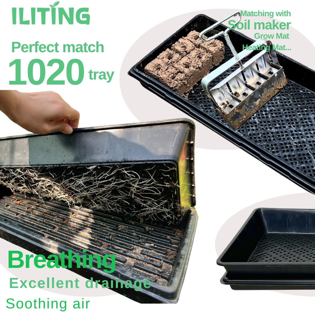 ILITING seedling tray bottom mesh closeup demonstrates improved airflow
