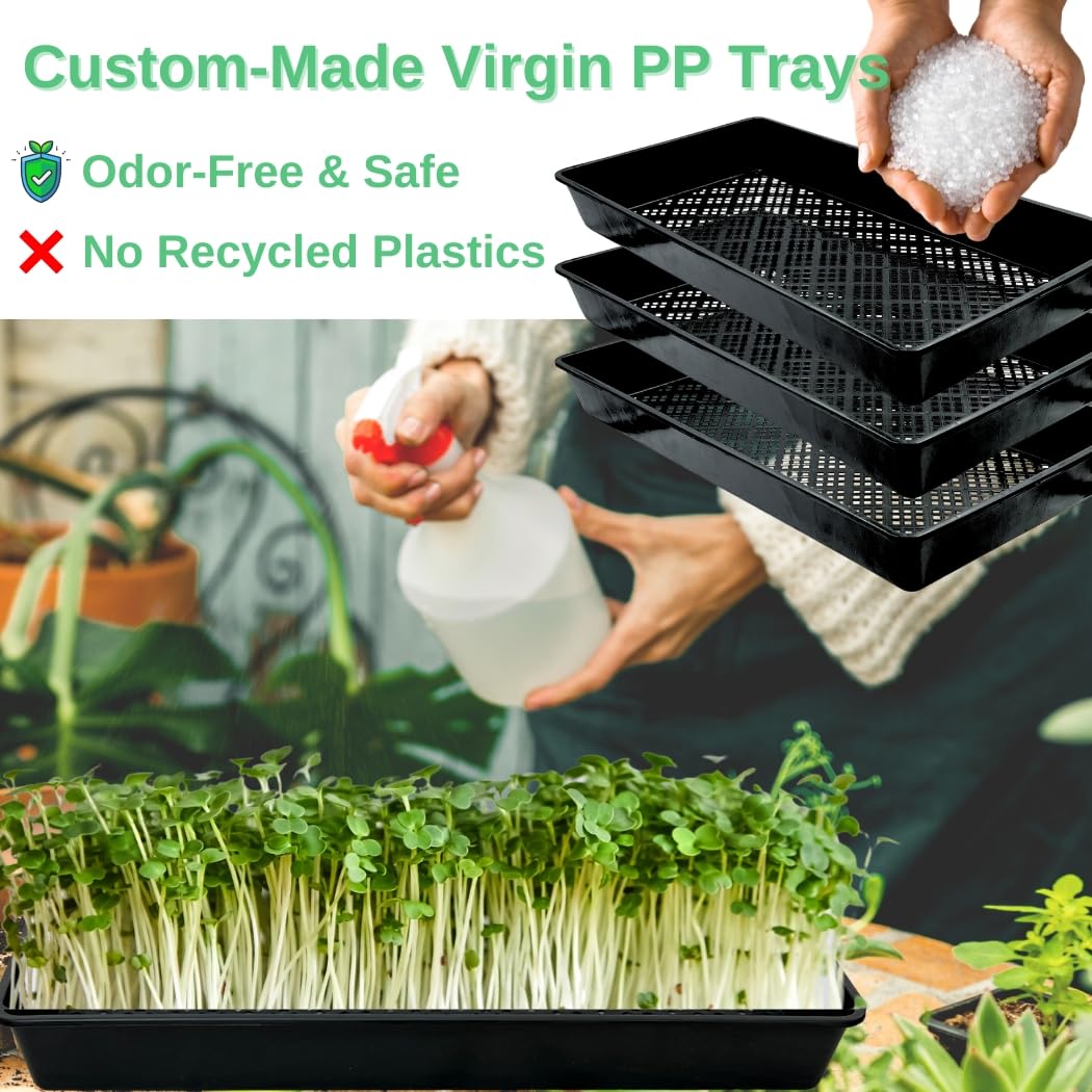 ILITING seedling tray filled with soil ready for planting setup