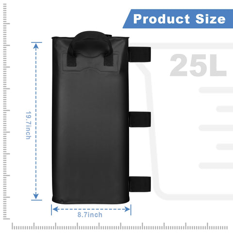 ILLUMINEW water weight bags with Velcro straps for quick securement