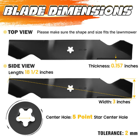 ILONPA blade specifications: 18-1/2 inch length and 3 inch width