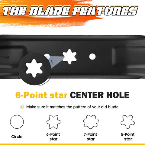 ILONPA 46-inch deck blades technical spec sheet