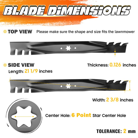ILONPA 942-0616A blades for White Outdoor 42-inch decks.