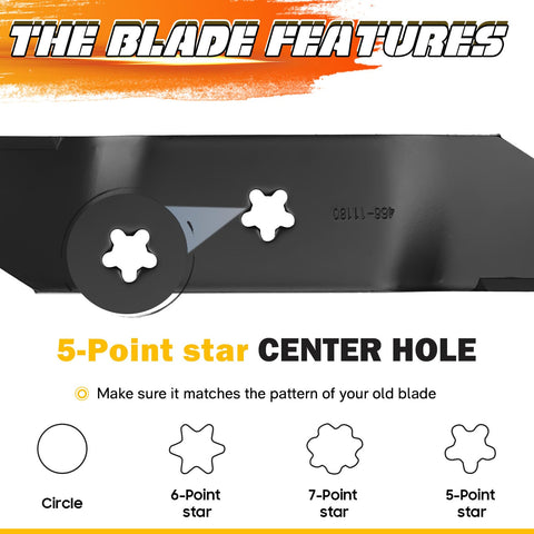 ILONPA blade installation ready for quick setup on 54-inch mowers