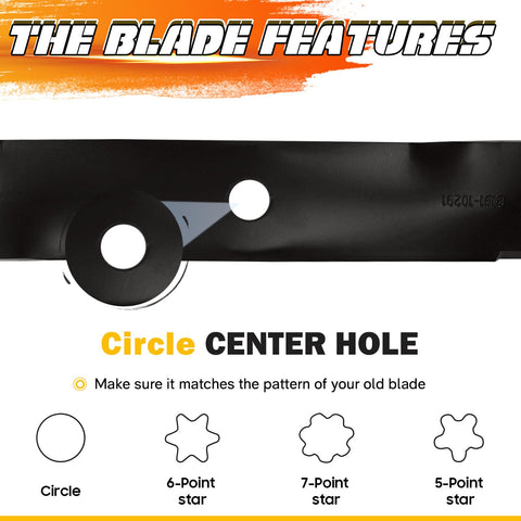 ILONPA blades designed to support bagging and mulching performance.