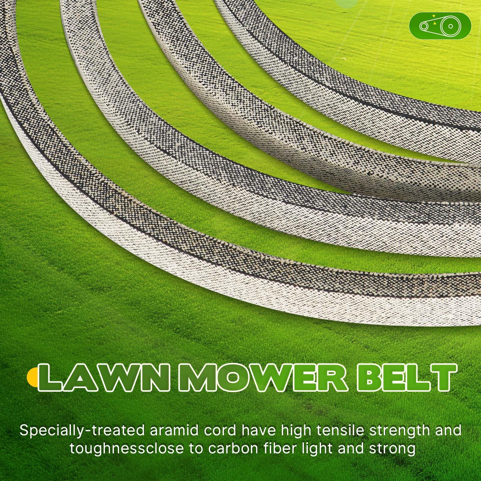ILONPA belt in packaging ready for immediate mower maintenance.