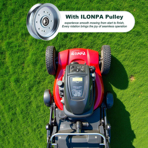 Ilonpa flat idler pulley for John Deere L110 L111 improves belt tension