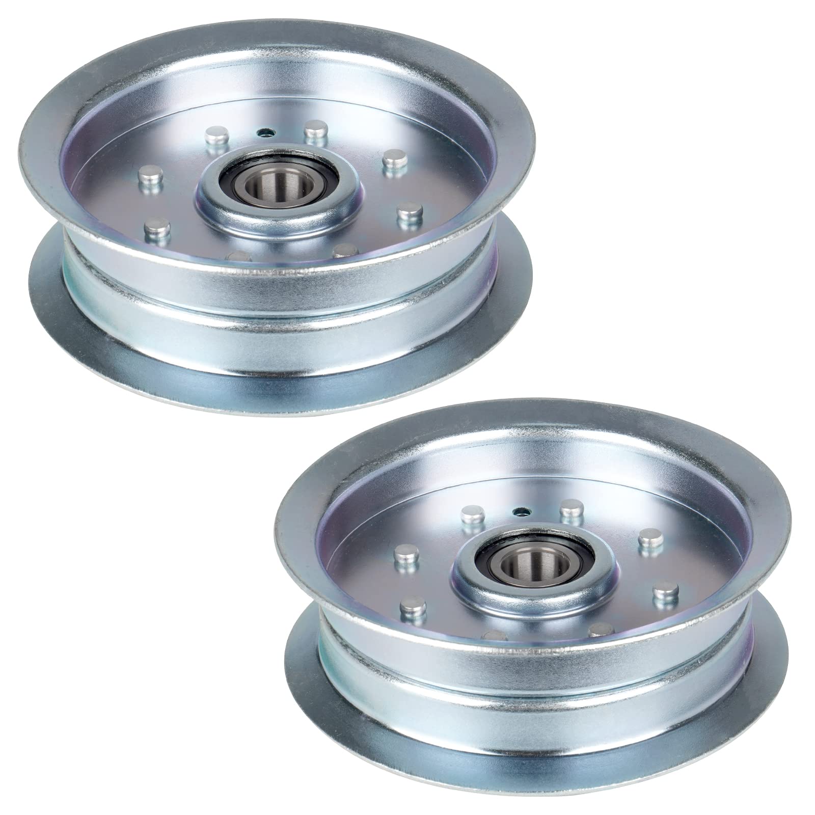 Ilonpa flat idler pulley for MTD mower improves belt alignment and drive performance