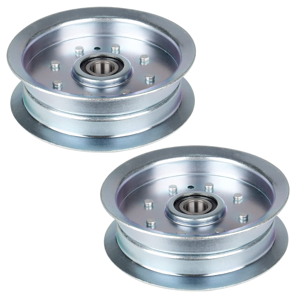 Ilonpa flat idler pulley for MTD mower improves belt alignment and drive performance