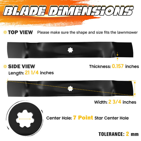 John Deere 42-inch deck compatibility with ILONPA GY20850 blades