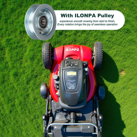 ILONPA idler pulley gy20110 side detail with robust mounting points for secure fit