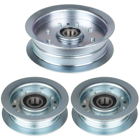 ILONPA idler pulley gy22172 front view showing sturdy build for reliable mower performance