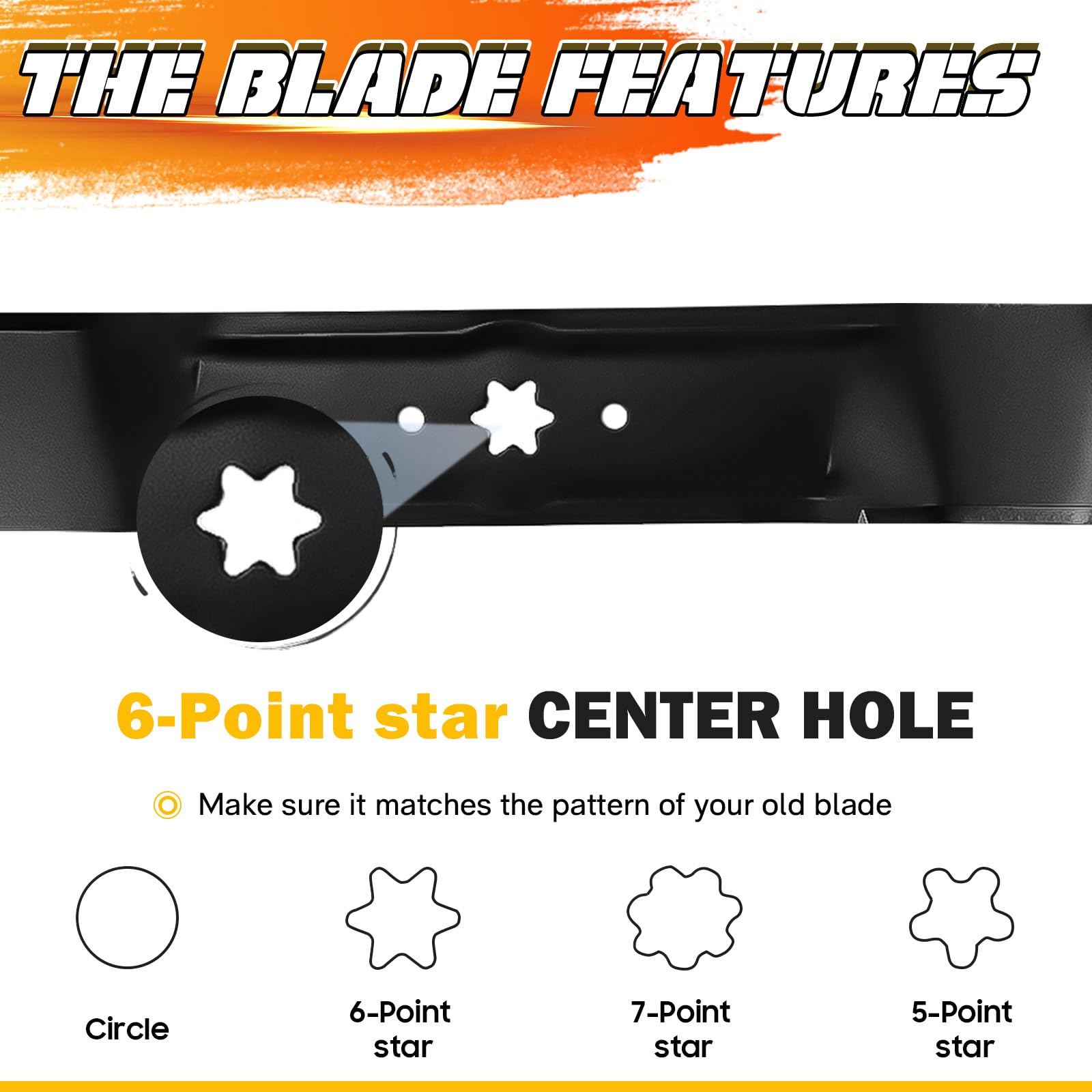 ILONPA painted-edge blades offer rust protection during initial use.