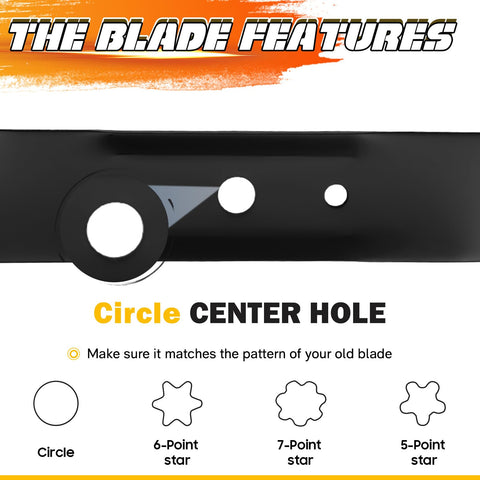 ILONPA blades with precise dimensions fit 42-inch decks