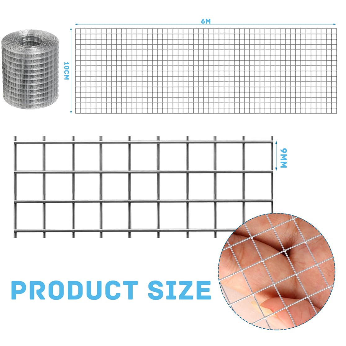 ILSSLI welded wire mesh closeup showing strong joints