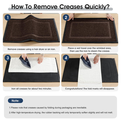 IM HOME all-season entryway mat withstands rain, snow, and sun