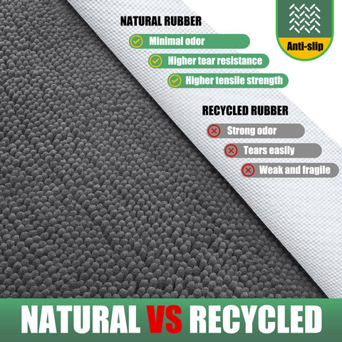 IM HOME anti-slip rubber backing ensuring secure mat placement on hard floors.
