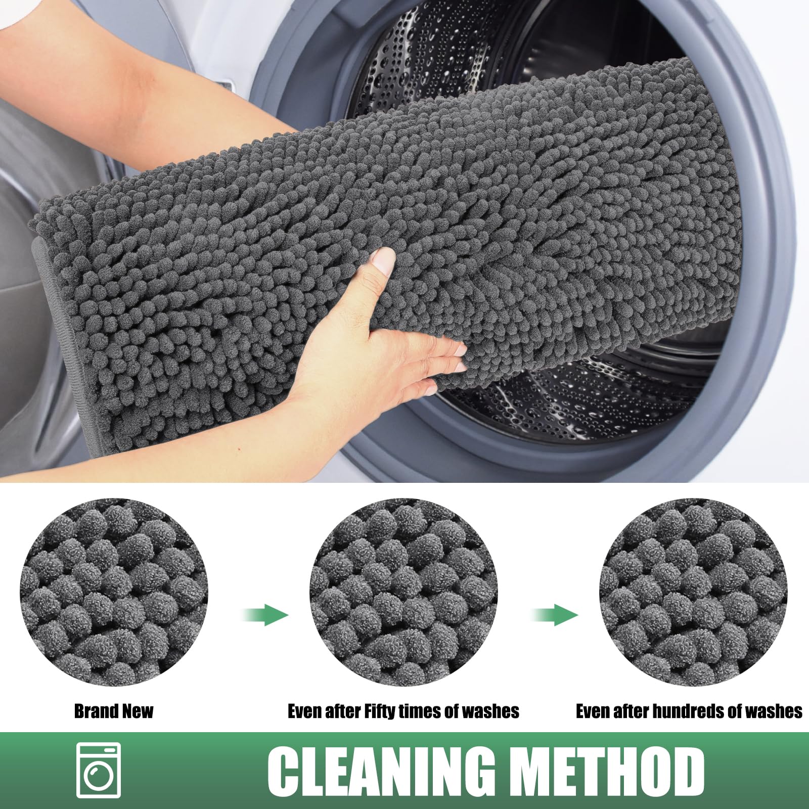 IM HOME machine-washable care guidance suggesting easy cold-water cleaning.