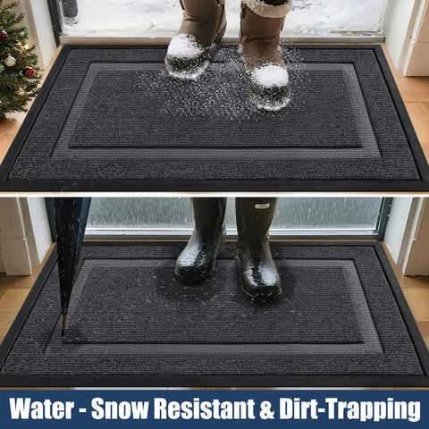 IM HOME dirt-and-water capture top surface helps entryway stay clean.