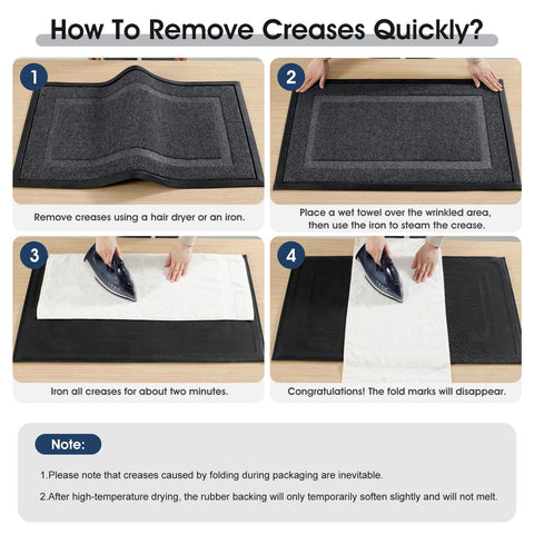IM HOME easy-clean mat can be shaken or hose-rinsed