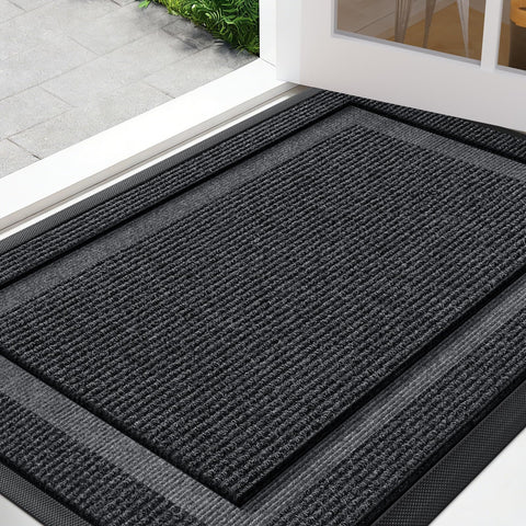 IM HOME front door mat outdoor entrance; traps dirt and keeps floors clean.