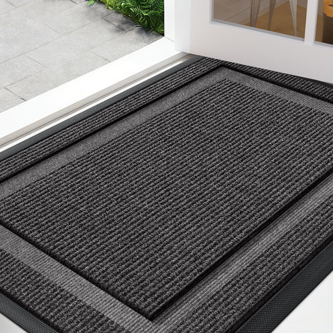 IM HOME large front door mat traps dirt and keeps floors dry outside entry