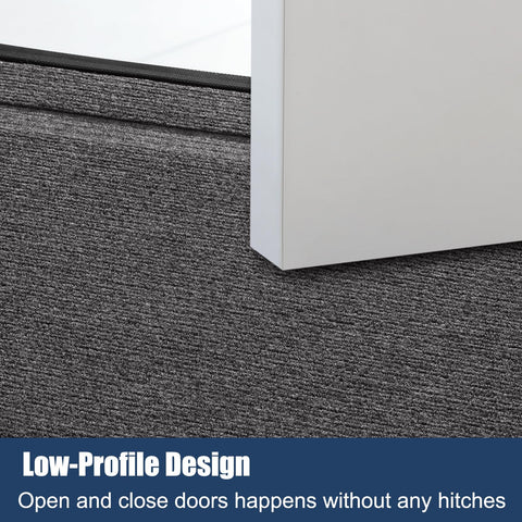 IM HOME low-profile door mat fits doors without snagging shoes.