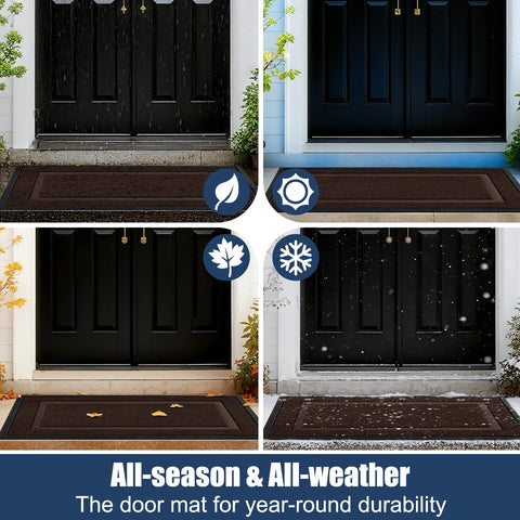 IM HOME low-profile door mat fits under doors and in tight entryways