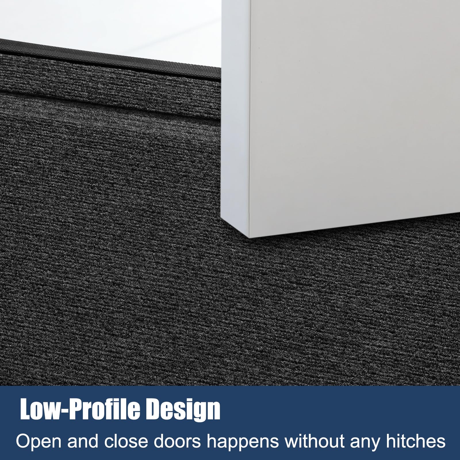 IM HOME low-profile 0.9 inch mat fits under doors