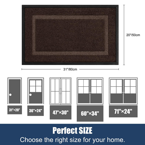 IM HOME outdoor entrance mat showing hollow-square top to trap moisture