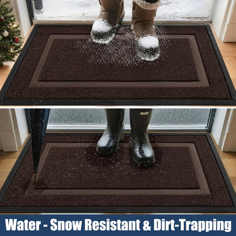 IM HOME waterproof outdoor mat ready for patios and entryways in any season