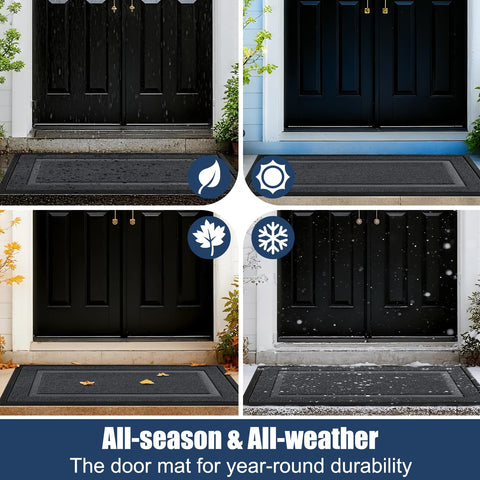IM HOME weather-resistant mat; durable through seasons and weather.
