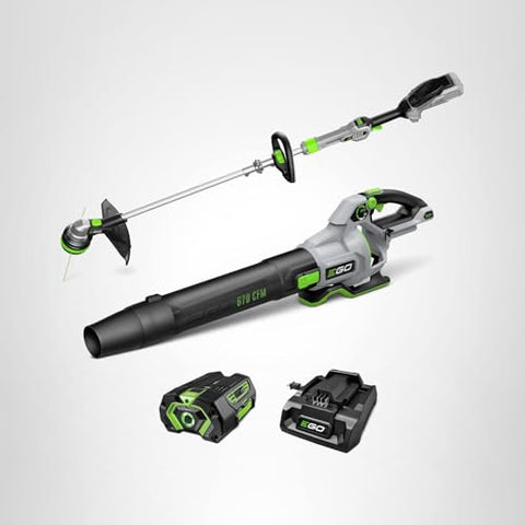 EGO POWER+ Combo: Cordless Trimmer & Blower with POWERLOAD, 56V, 670 CFM / 180 MPH
