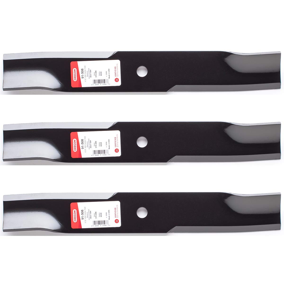 3PK Oregon 91-508 Heavy Duty Blades for 50-inch Dixie Chopper (30227-50, 3022750)