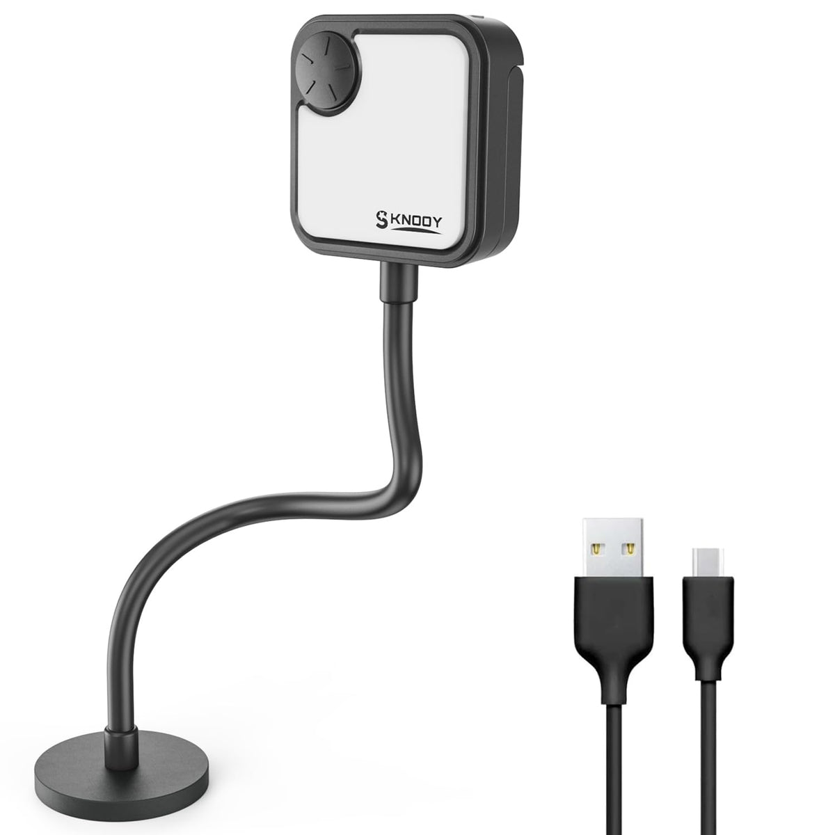 SKNOOY Rechargeable Grill Light — 24 LED Magnetic Gooseneck, USB-C, Multi-Mode BBQ Lighting