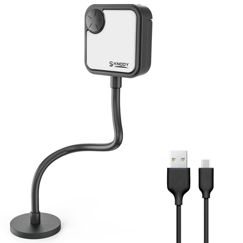 SKNOOY Rechargeable Grill Light — 24 LED Magnetic Gooseneck, USB-C, Multi-Mode BBQ Lighting