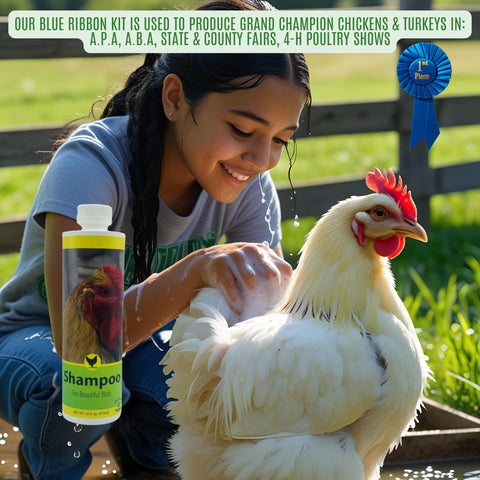Care Free Enzymes Chicken Shampoo & Poultry Wash – Apple Scented, 16 oz