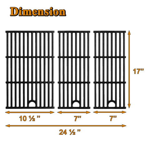 Grill Valueparts cast-iron cooking grates ensure even heat